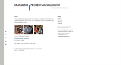 Desktop Screenshot of krassuski-projektmanagement.de